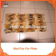 Fox Fur Plate hecho de patas de Fox rojo